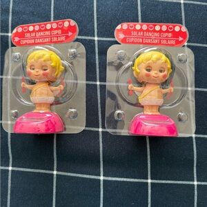Solar Dancing Cupid Toys - Pink and Yellow